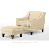 Hot Sale Hotel Bedroom Lounge Chair with Ottoman
