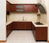 Aluminum Kitchen Cabinets in Solid Wood Color Br-Alk007