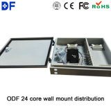 Outdoor Wall Mounted 24 Port Telecom Metal Fiber Optic Distribution Cabinet