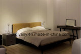 European Style Home Wooden Leather Bed Furniture (A-B40)