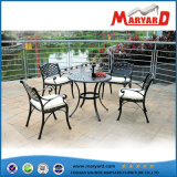 Cast Aluminum Garden Set with Four Chairs and One Table