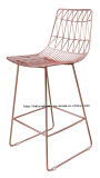 Modern Replica Classic Metal Dining Side Wire Copper Bar Chairs