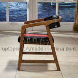 Double Color Wooden Restaurant Furniture Chair with Red and Black (SP-EC480)