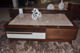 Marble Top Wooden Coffee Table (CJ-2038A)