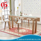 PU Cushion Wholesales Cheap Stainless Steel Bar Table and Chair