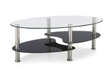 China Supplier Oval Glass Coffee Table