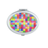 Colorful Oval Makeup Cheap Pocket Mirror