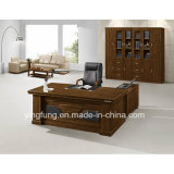 Wooden Furniture Luxury Office Table Executive Desk with Side Table Yf-2062