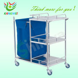 Hospital Medical Nursing Trolley Stainless Steel Dirt Trolley Cart SLV-C4025