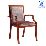 Sale Fabric Comfortable Backrest Armrest Hotel Hall Dining Chair
