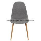 Replica Chaise Fabric Seat Plastic Dining Chair with Metal Leg
