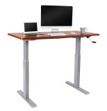 Loctek Ht101 Crank Handle Manual Height Adjustable Lift Standing Desk