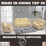 Modern Sectional Genuine Leather Recliner Sofa