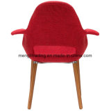 Designer Clear Modern Ergonomic Plastic Replica Fabric Armrest Chair