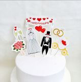 Party Supply for Sunbeauty Pirate Wedding Cake Toppers Decoration