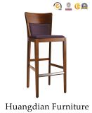 Wholesale Restaurant Furniture Wooden Bar Stools with Fabric Seater (HD187)