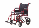 Heavy Duty, Double Cross Bar Wheelchair/Transport Chair (YJ-010C)