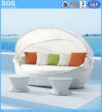 Resort Hotel Leisure Furniture White Rattan Daybed
