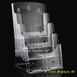 Clear Plastic Wall Mount 4 Layer A4 Brochure Holder (BTR-H6050)