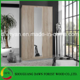 Bedroom Furniture Wood Grain Melamine Chipboard Wardrobe Cabinet