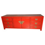 Antique Furniture Chinese Red TV Cabinet TV251
