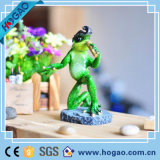 Polyresin Frog Garden Figurine (HG066)