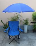 Folding Beach Chair with Beach Umbrella (MW11033)