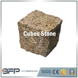 Natural Cobble Stone Granite Yellow Paver for Outdoor Driveway, Garden