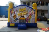 Happy Birthday for Children Jumping Bed Inflatable Bouncechb396