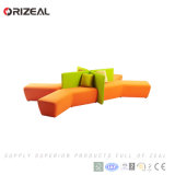 Orizeal Orange Modular Sectional Corner Couch Sofa (OZ-OSF031A)