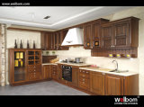 2015 Welbom Classic Solid Wood Brown Kitchen Cabinet