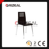 Wholesale Black and Metal Chrome Dining Chair for Dining Room