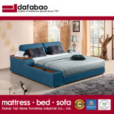 Blue Fabric Bed Hotel Living Room Modern Bedroom Furniture Fb8047A