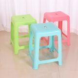 Comfortable Abrasive Surface Square Home Furniture General Use High Plastic Stool