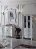 Pearl White Color Bathroom Solid Wood Bathroom Vanity Cabinet (ASD-607)