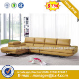 White Color Living Room Top Grain Genuine Leather Sofa (HX-8N2167)