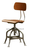 Classic Industrial Vintage Toledo Wooden Bar Stools Dining Restaurant Chairs