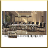 Luxury Stainless Steel Base Half Moon Table for Banquet Wedding