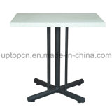 Restaurant Furniture Table with Special Longitudinal Stripes Cast Iron Leg (SP-RT480)