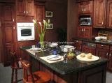 Solid Wood Kitchen Cabinet, Modern Kitchen Cabinet Solid Wood (JX-KCSW008)