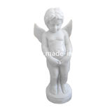 Cheap White Marble Stone Angel Statue Sculpture for Sale