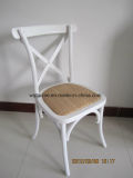 Best Seller Rattan Beech Wood X Back Dining Chair/Rattan Seat Cross Back Chair Wooden Chair /Cross Back Chair