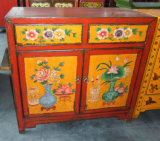 Antique Chinese Wooden Painting Cabinet Lwb266