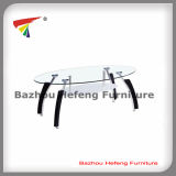 2015 Manufacturer Frosted Glass Coffee Table with Wooden Decroation (CT094)