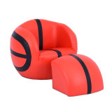 Basketball Children Sport Furniture/Kids Leather Sofa with Ottoman (SXBB-27)
