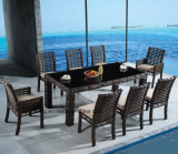 Big Synthetic Round Rattan Outdoor Garden Furniture Set with Table & Chair (YTA607&YTD607-1)