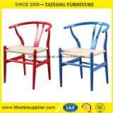 modern Style Wood Y Chair with Rattan Seat