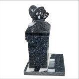 Hand Carved Granite Butterfly Cremation Pedestal Monument