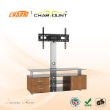 Glass & Wooden TV Stand TV Stand Wall Mount Have Cable Management (CT-FTVS-AW103)