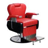 Stitching Leather Barber Chair Heavy Duty Red Salon Barber Chair